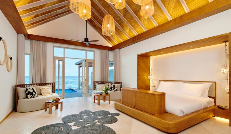 Fairmont Maldives Sirru Fen Fushi-TWO BEDROOM WATER SUNRISE VILLA BEDROOM_15642